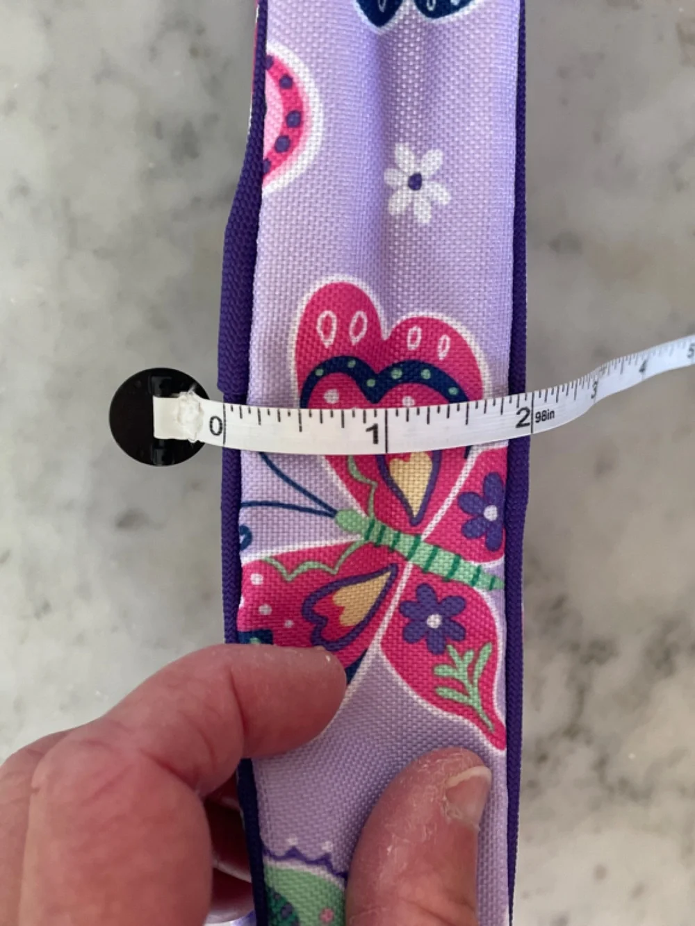 POTTERY BARN KIDS Mackenzie Lavender Butterfly Pencil Case Pouch Purple Trim